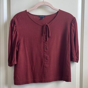 Linen blend blouse from Ann Taylor